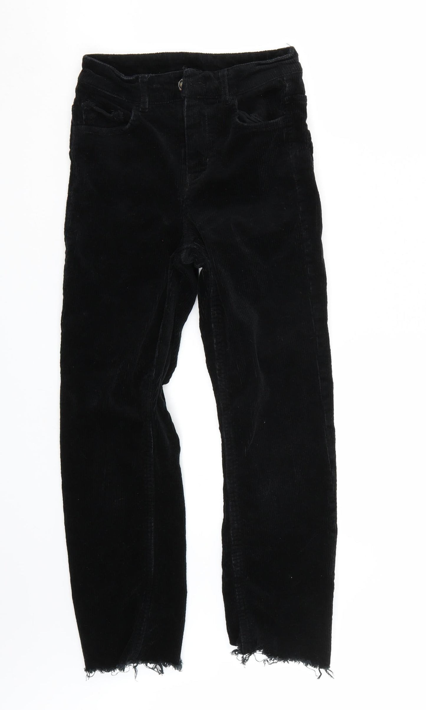H&M Womens Black   Cropped Jeans Size 6 L25 in