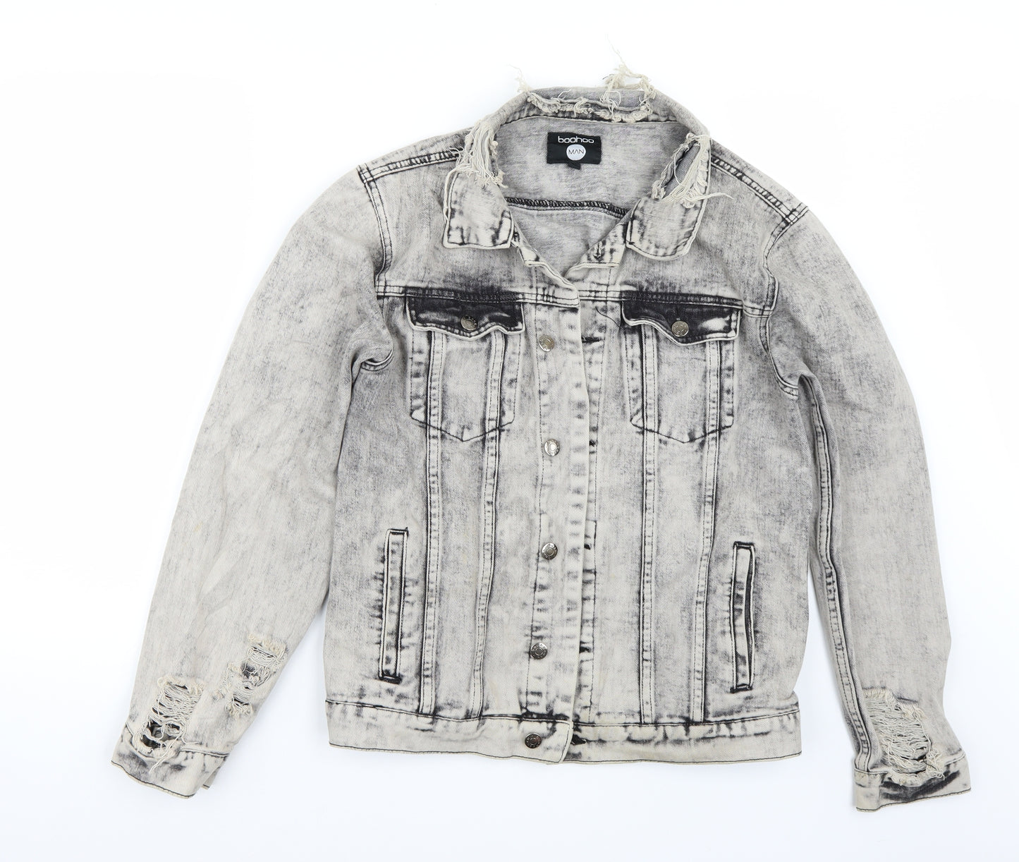 Boohoo Mens Grey   Jacket Coat Size L