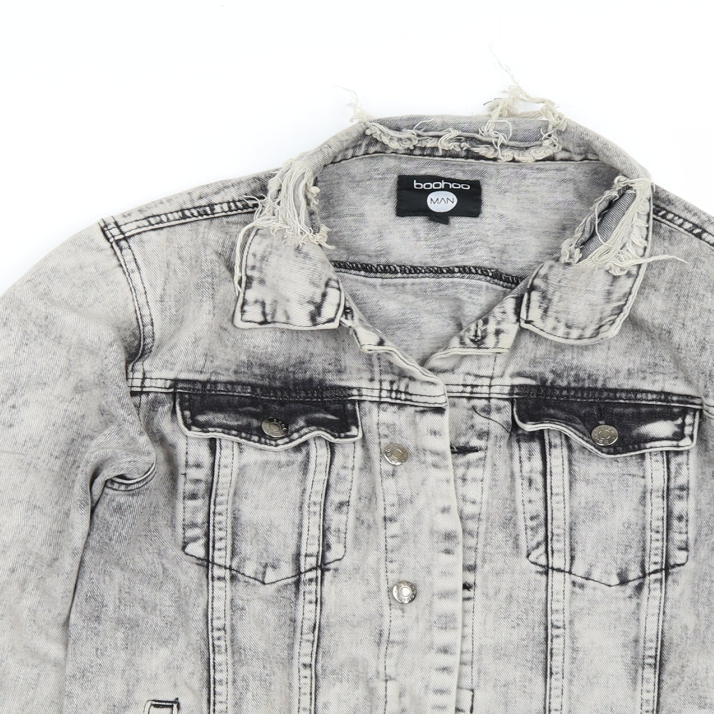 Boohoo Mens Grey   Jacket Coat Size L