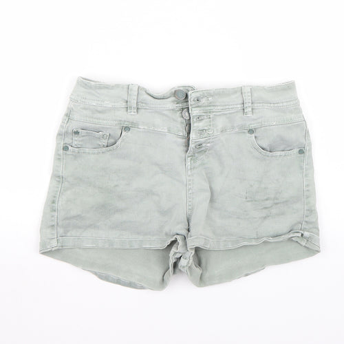 Yes yes Womens Green   Bermuda Shorts Size 12