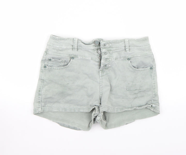 Yes yes Womens Green Bermuda Shorts Size 12