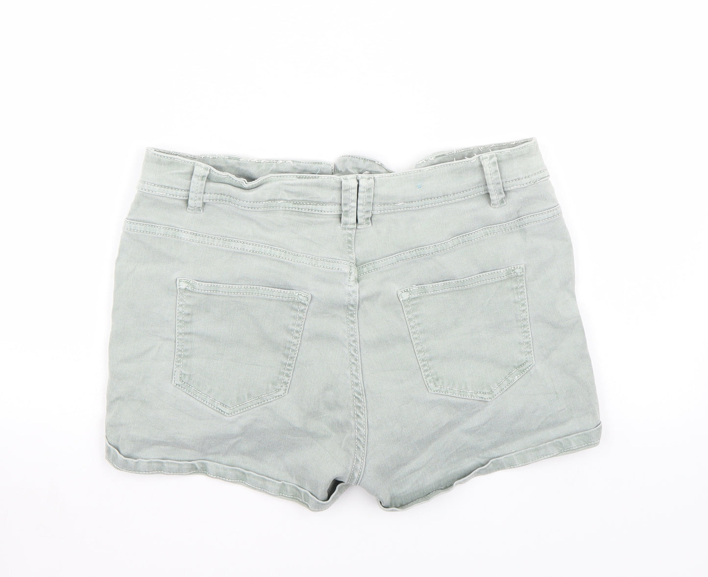 Yes yes Womens Green   Bermuda Shorts Size 12