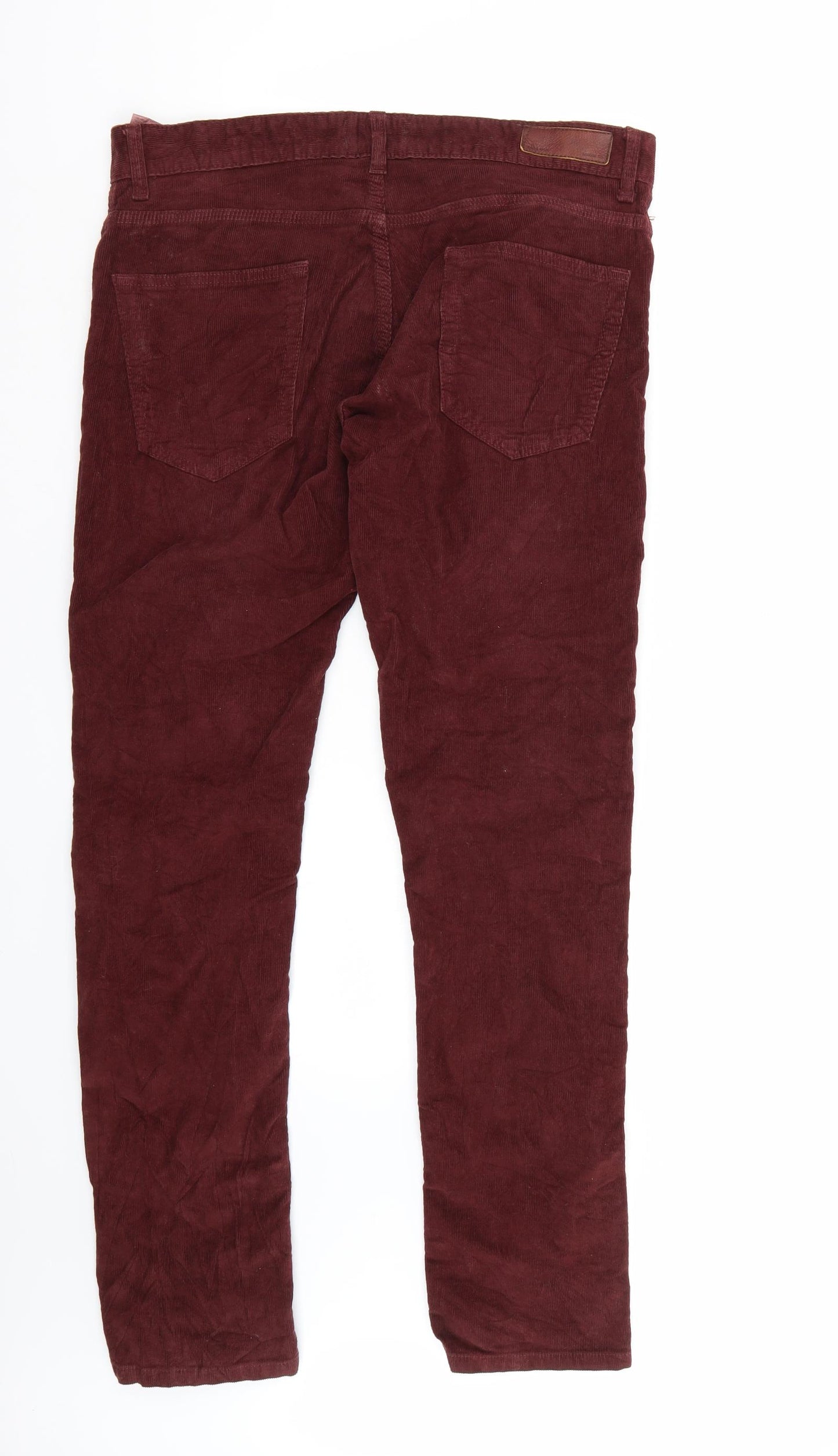 Zara Mens Red   Straight Jeans Size 31 L33 in