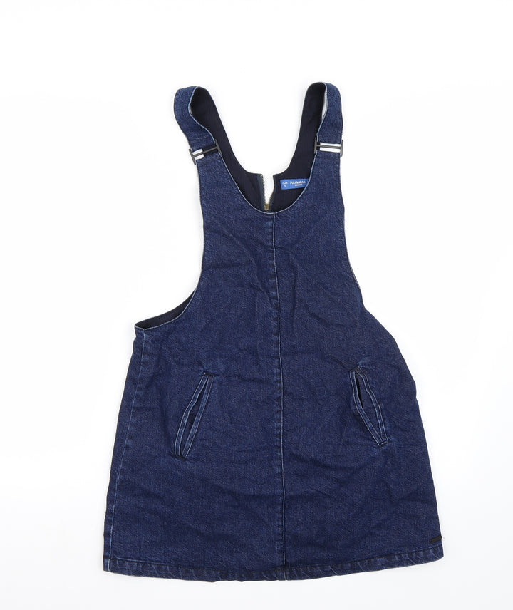 Pull & Bear Womens Blue Dungaree One-Piece Size S