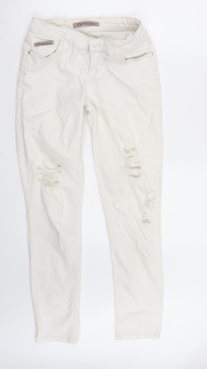 Preworn Womens White Skinny Jeans Size 29 L31 in