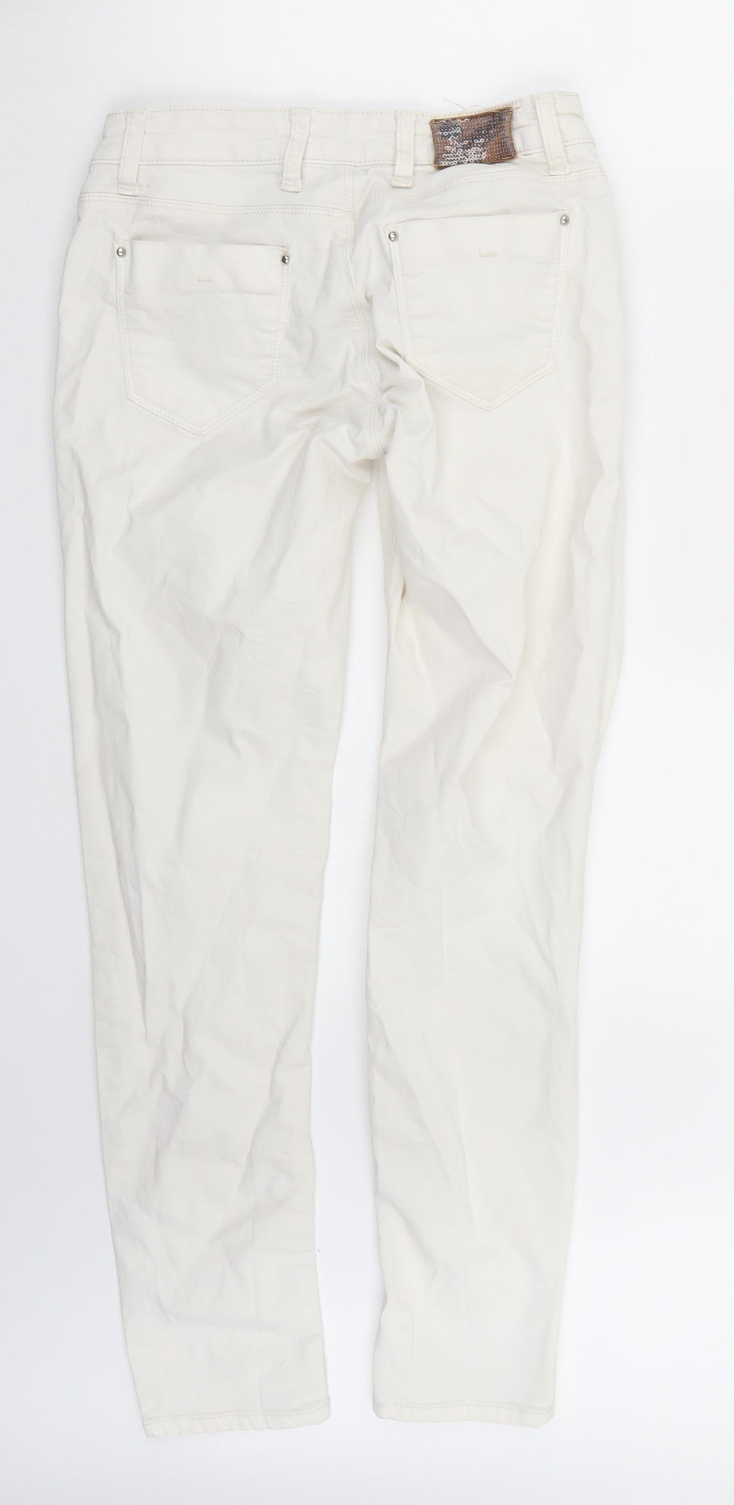 Preworn Womens White   Skinny Jeans Size 29 L31 in
