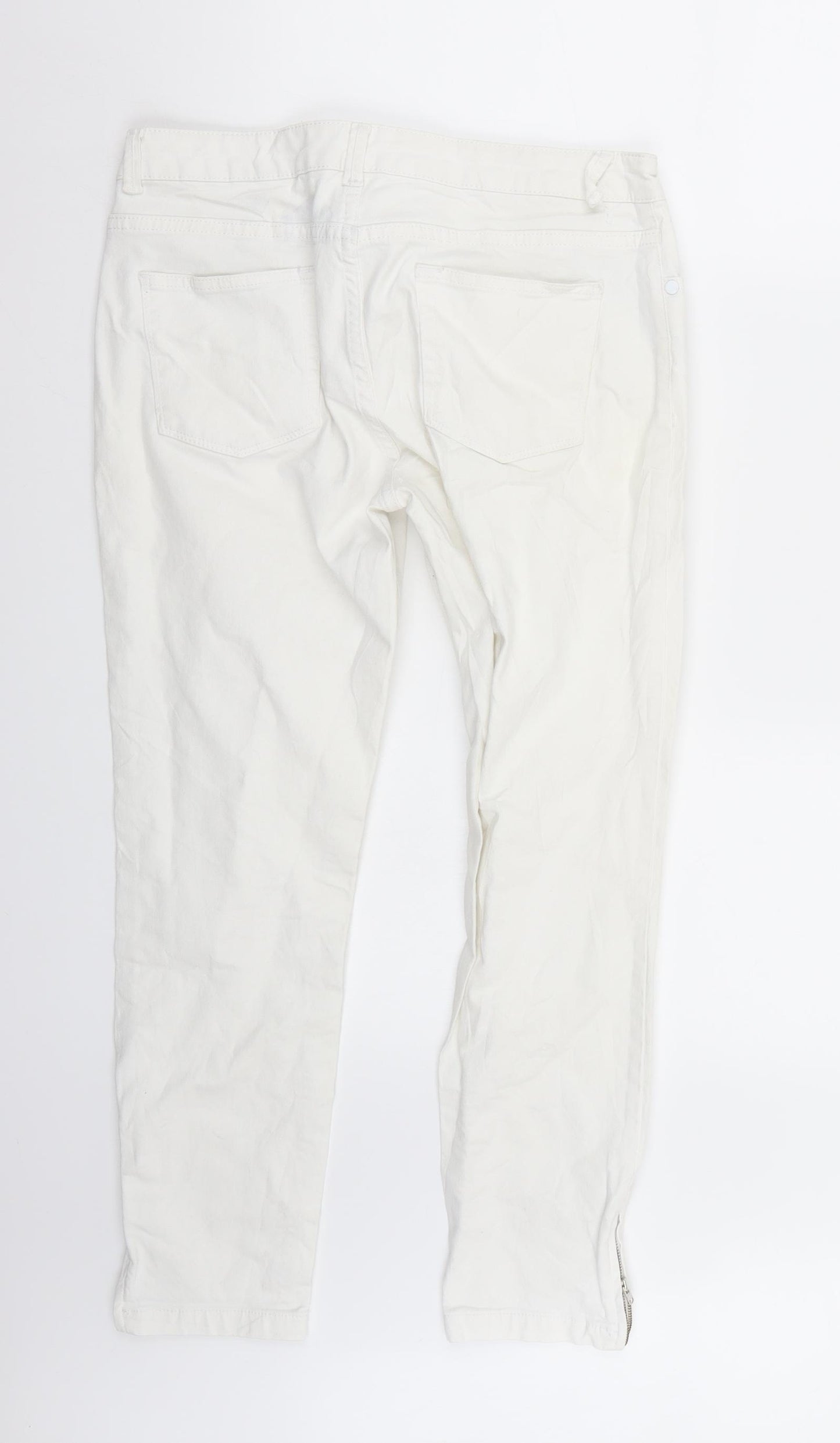 Whistles Womens White   Cropped Jeans Size 10 L26 in