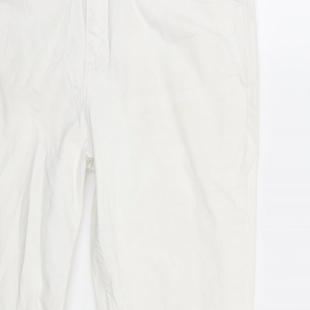 Whistles Womens White   Cropped Jeans Size 10 L26 in