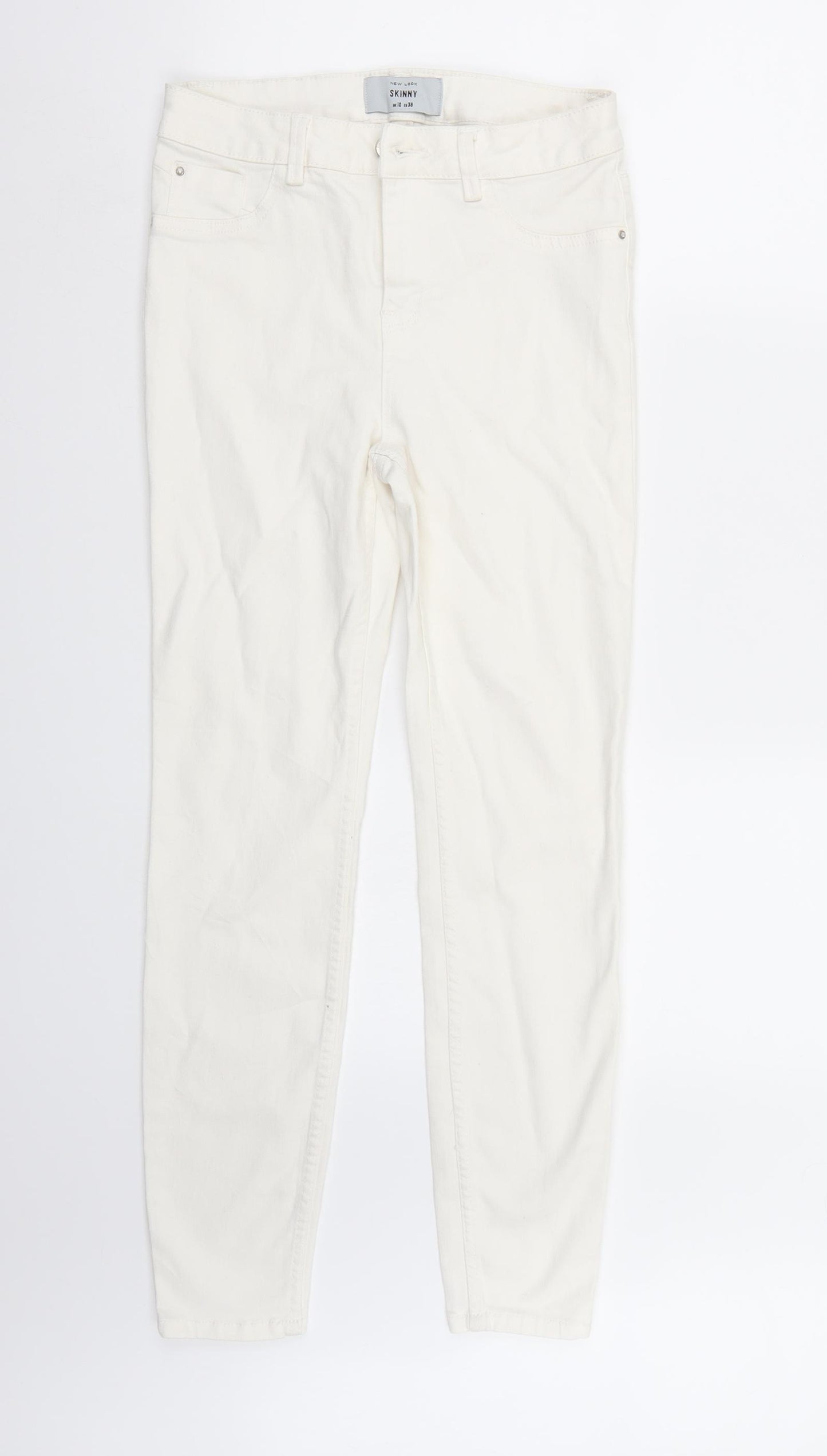 Newlook Womens White   Skinny Jeans Size 10 L27 in