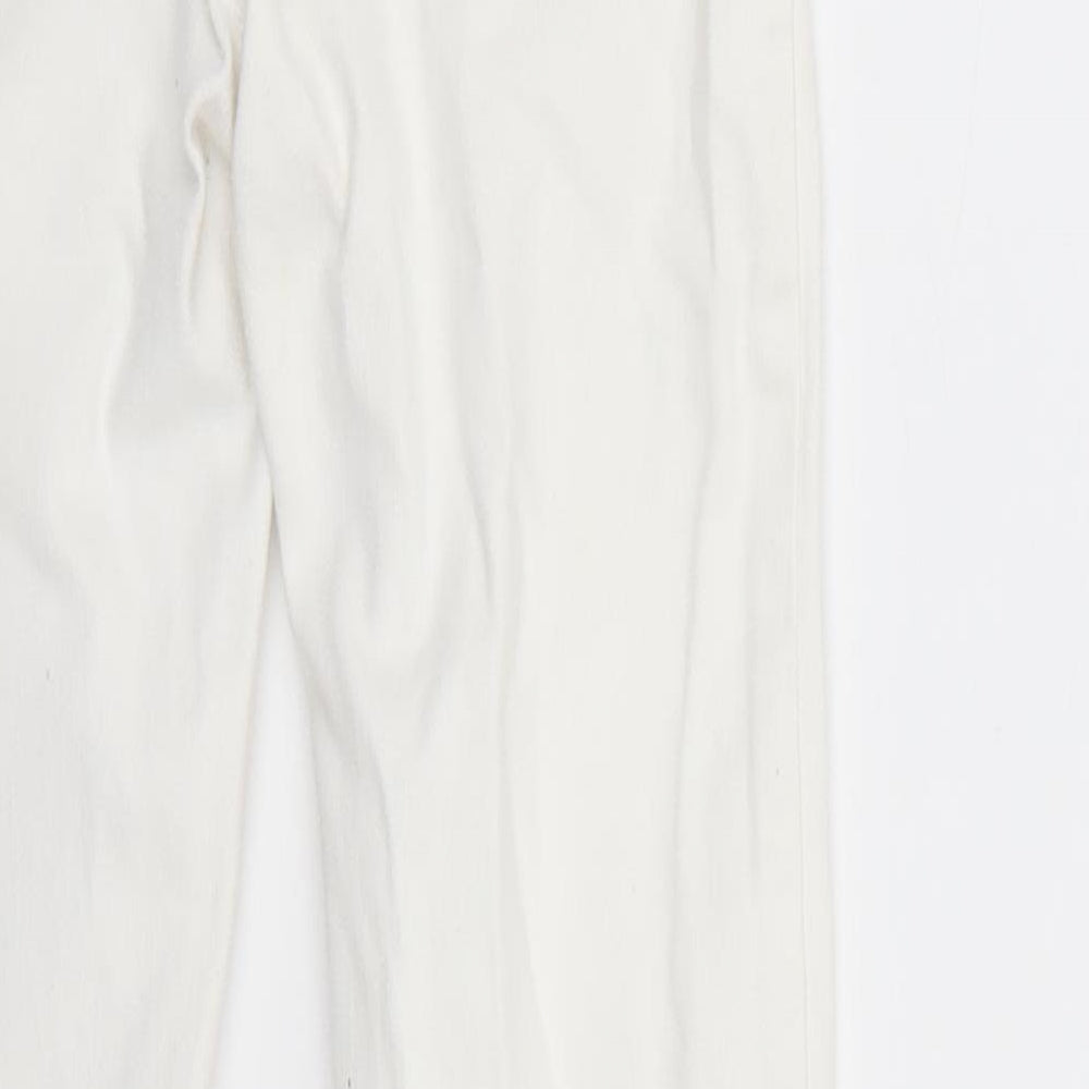 Newlook Womens White   Cropped Jeans Size 8 L27 in