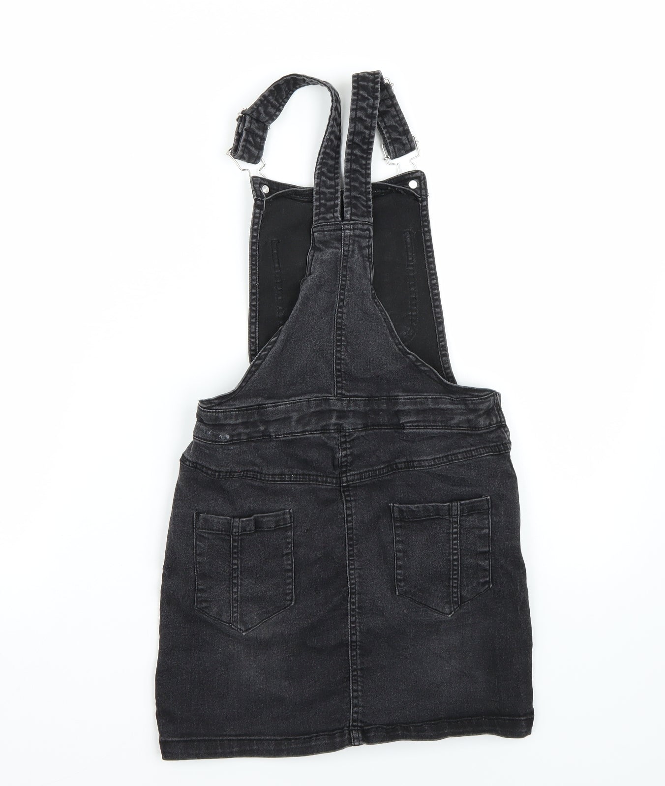Evies Girls Black   Dungaree One-Piece Size 10-11 Years