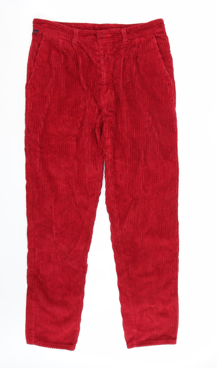 Sheen Womens Red Straight Jeans Size S L30 in