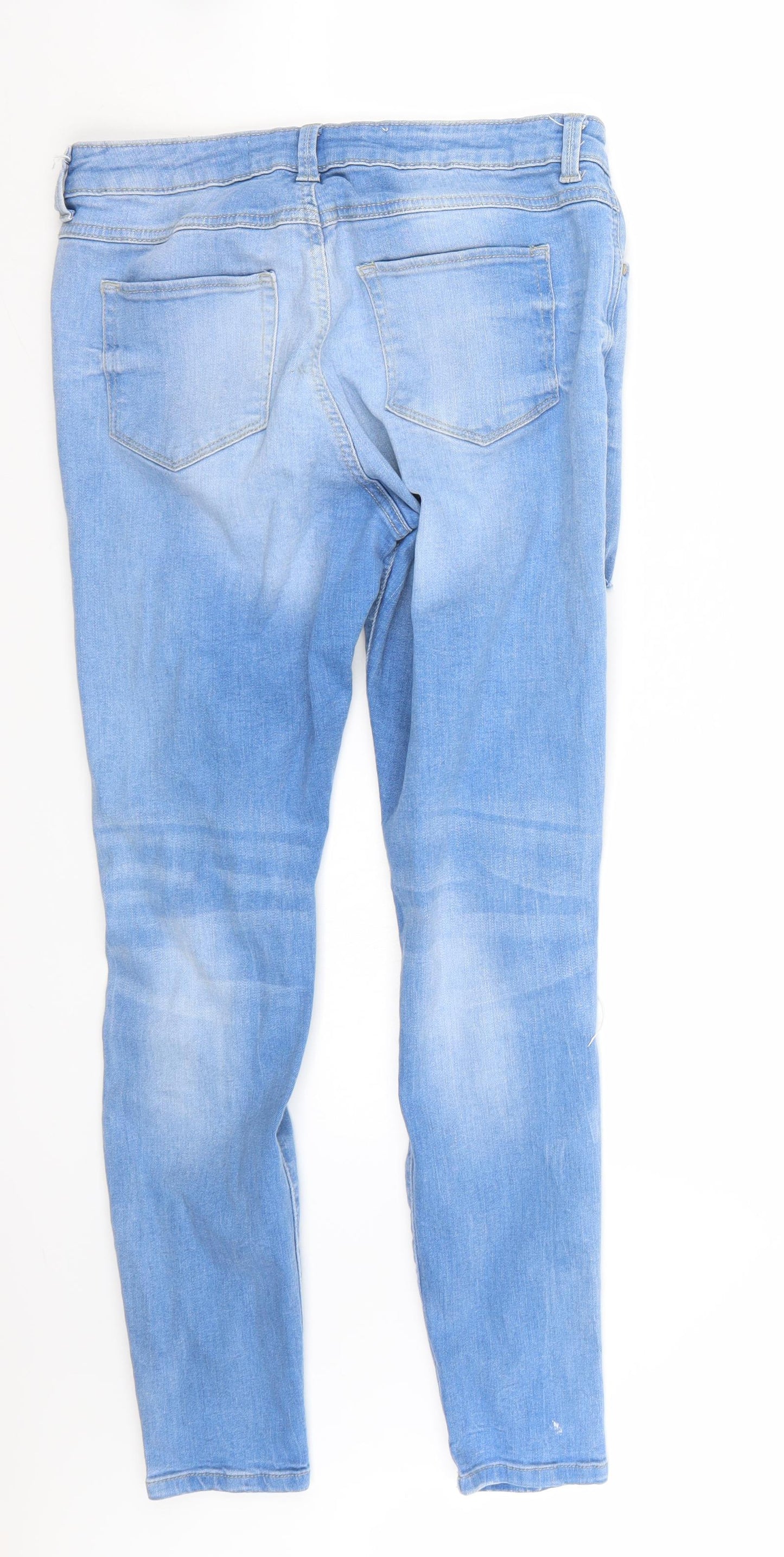 Denim & Co. Womens Blue   Skinny Jeans Size 12 L29 in