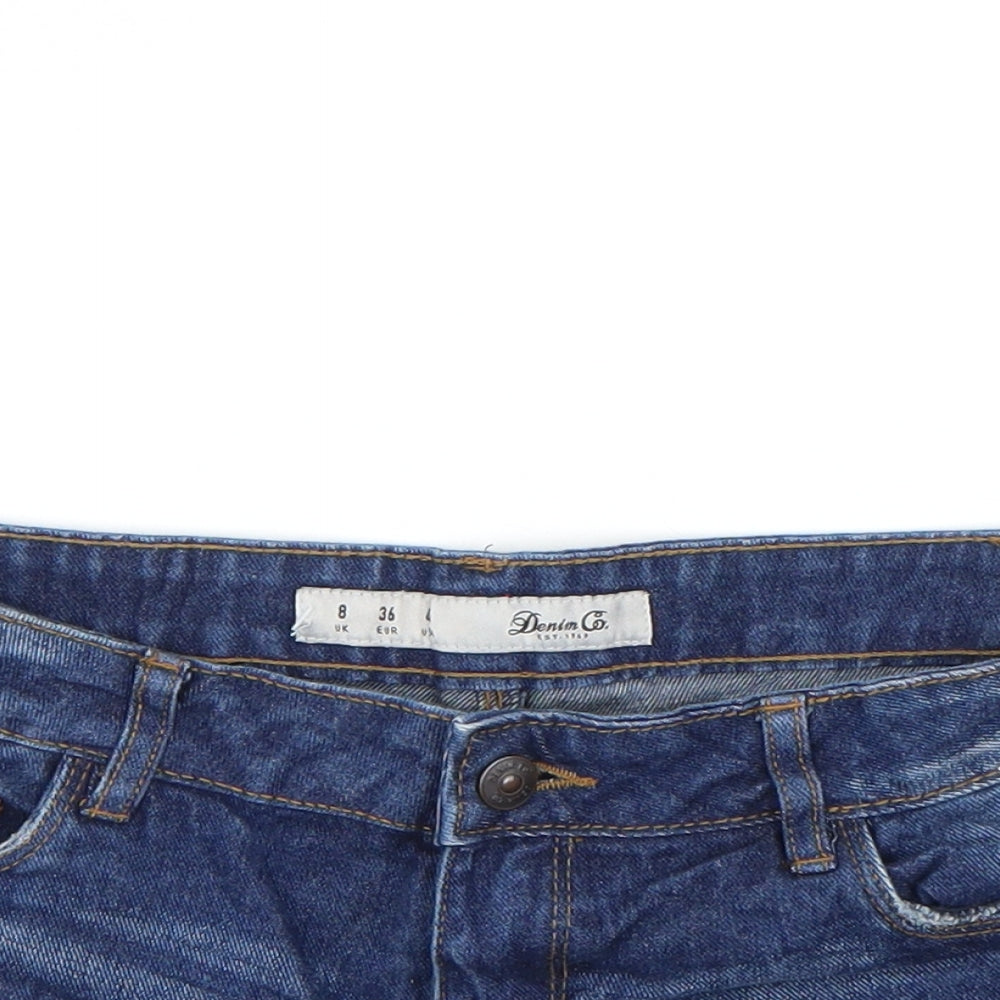 Denim & Co. Womens Blue   Bermuda Shorts Size 8