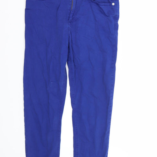 Marks and Spencer Womens Blue   Straight Jeans Size 8 L24 in