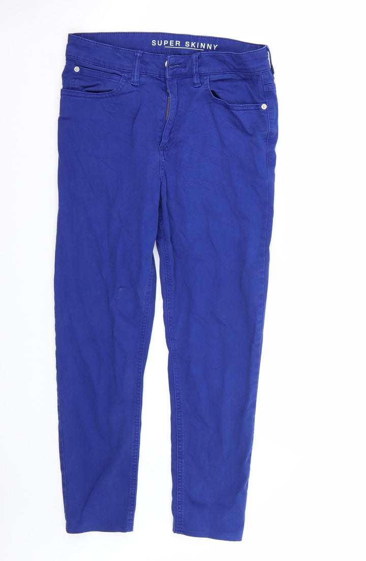 Marks and Spencer Womens Blue Straight Jeans Size 8 L24 in