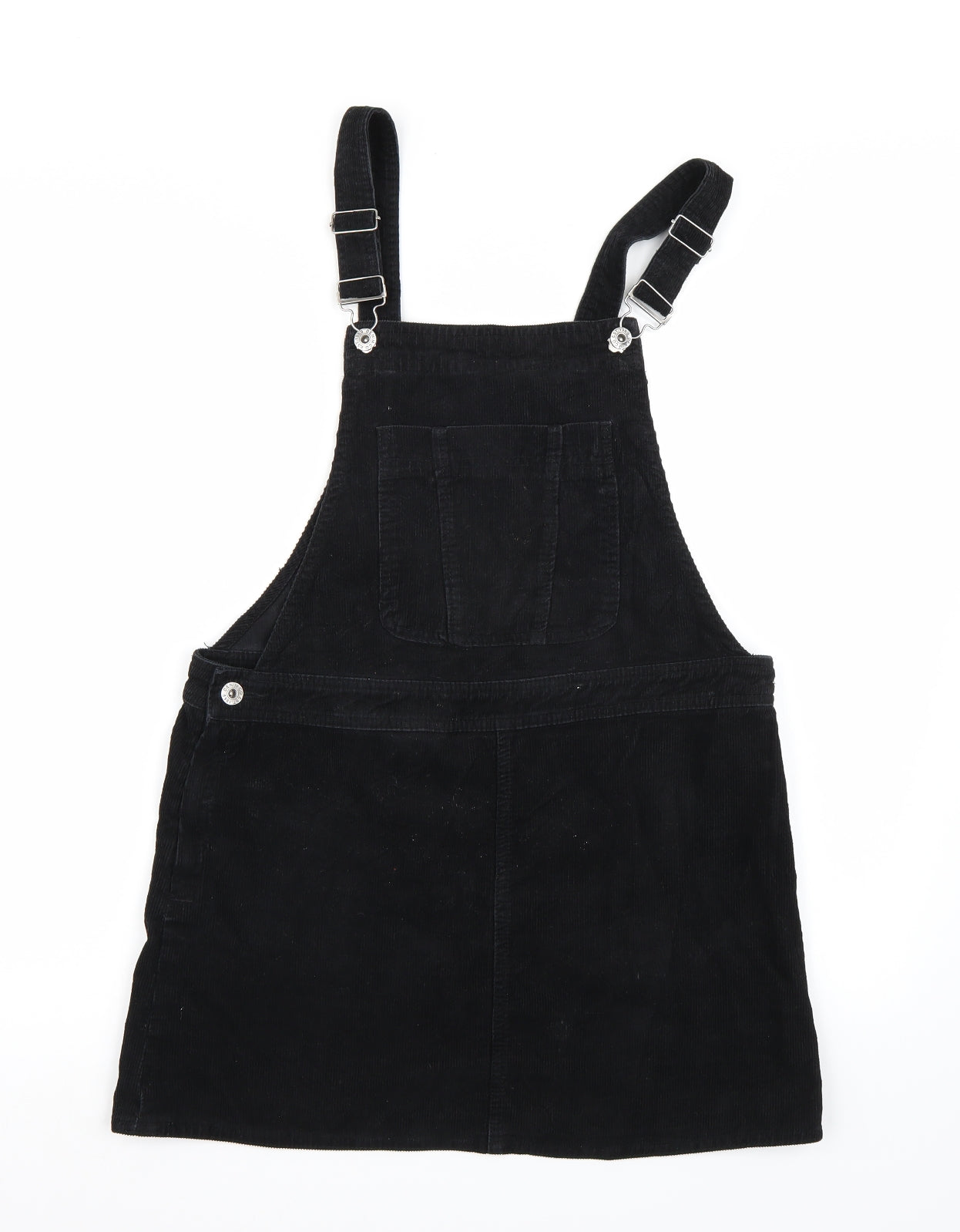 Denim & Co. Womens Black   Dungaree One-Piece Size 10
