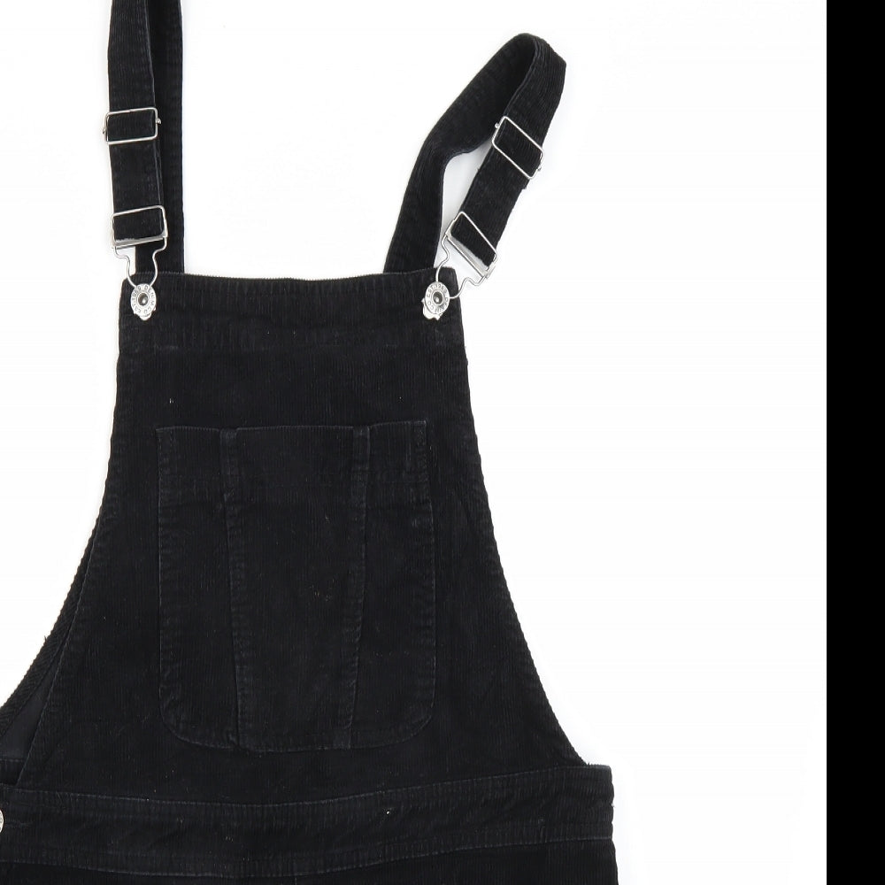 Denim & Co. Womens Black   Dungaree One-Piece Size 10