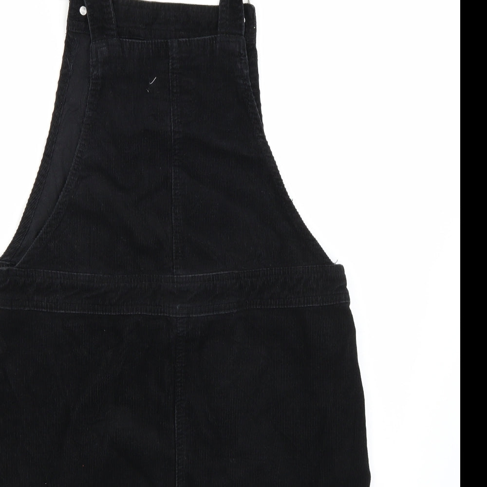 Denim & Co. Womens Black   Dungaree One-Piece Size 10
