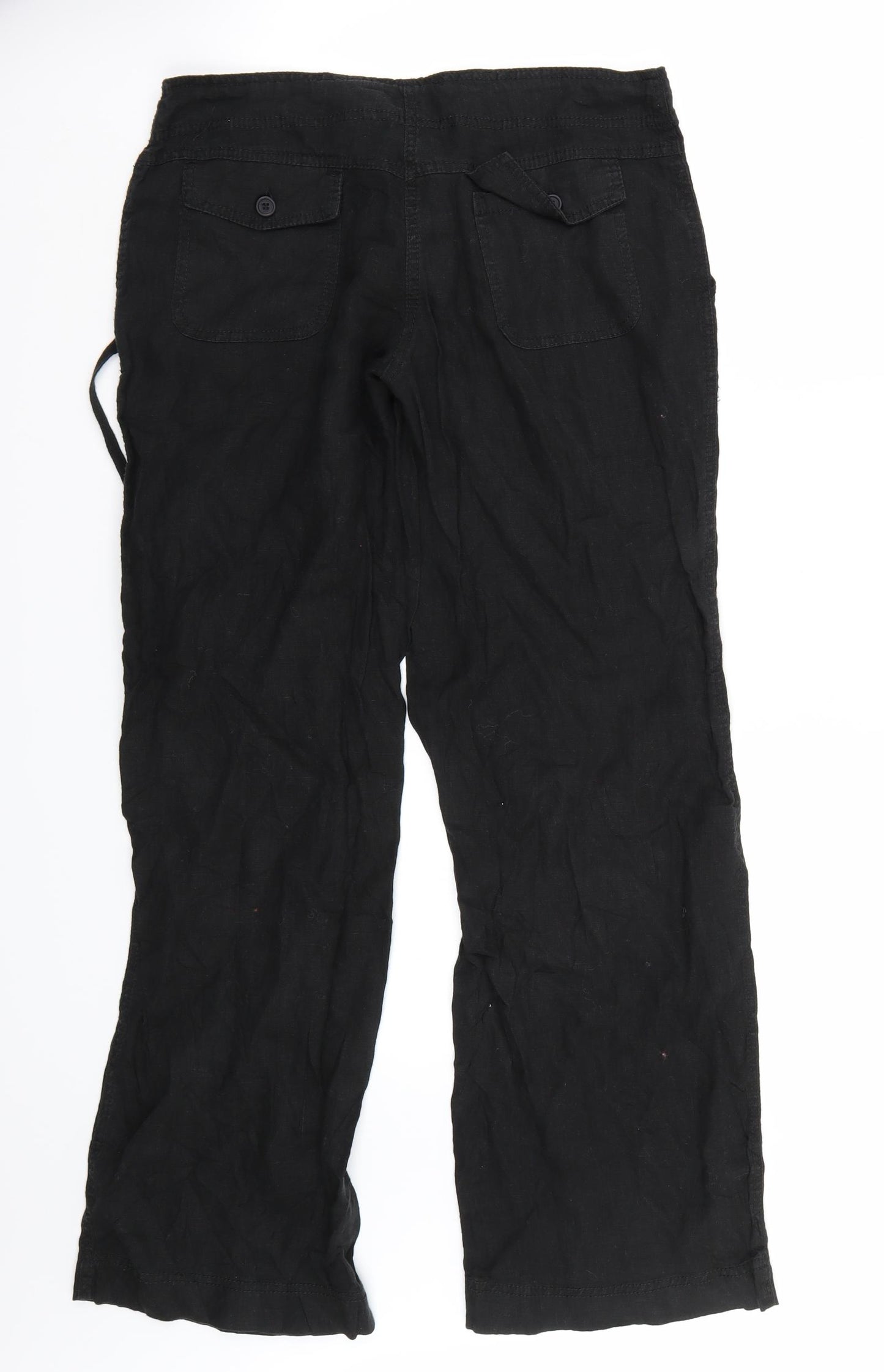 Primark Womens Black   Trousers  Size 10 L30 in