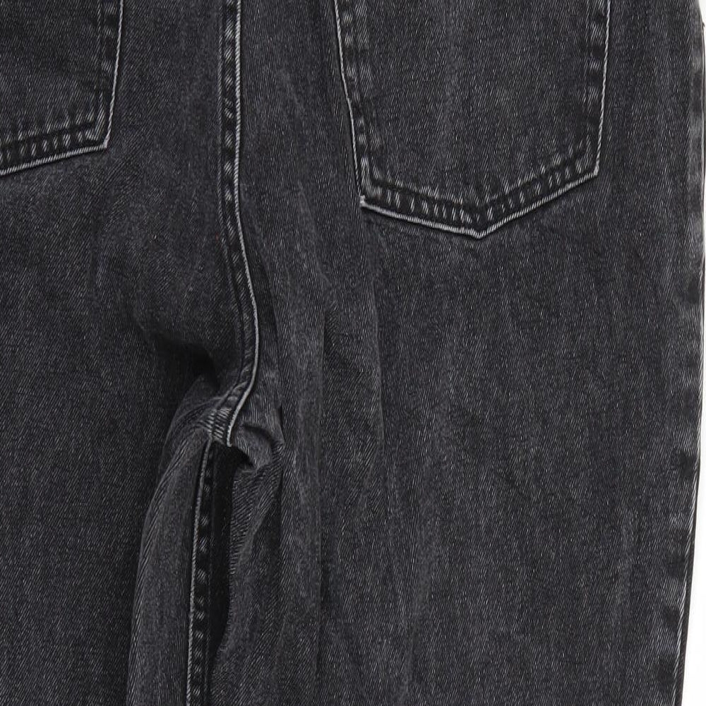 Topshop Womens Black   Straight Jeans Size 34 L28 in