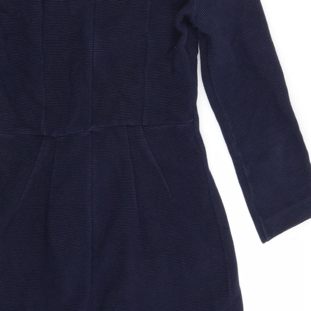 Hobbs Womens Blue  Rayon A-Line  Size 10