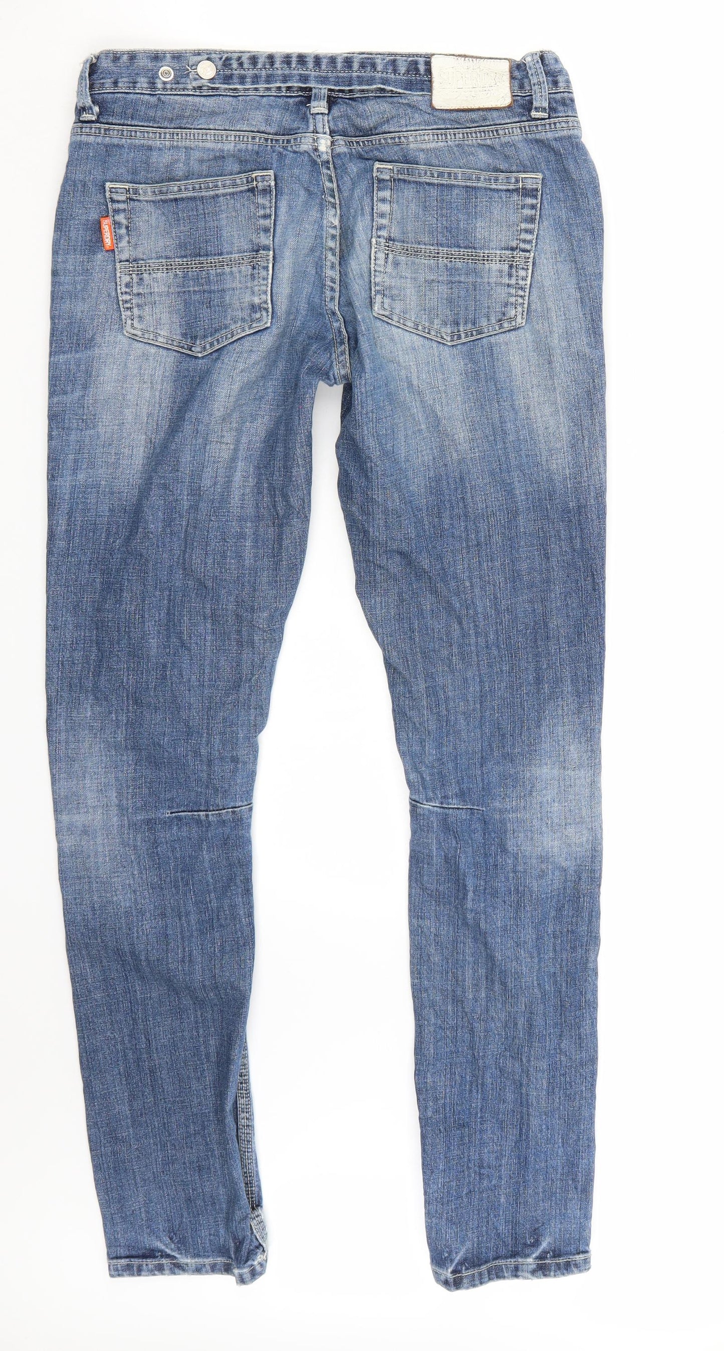 Superdry Mens Blue   Straight Jeans Size 27 L30 in