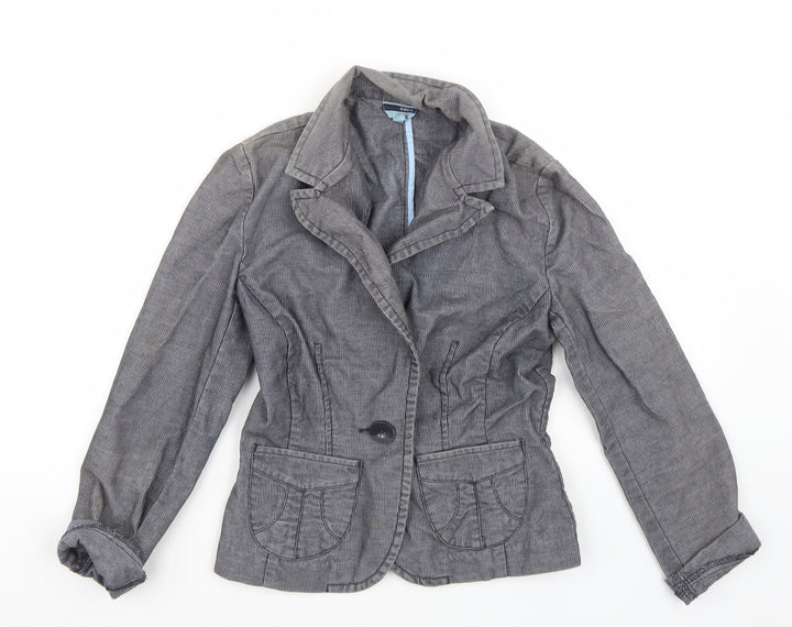 Oasis Womens Blue Jacket Coat Size 8