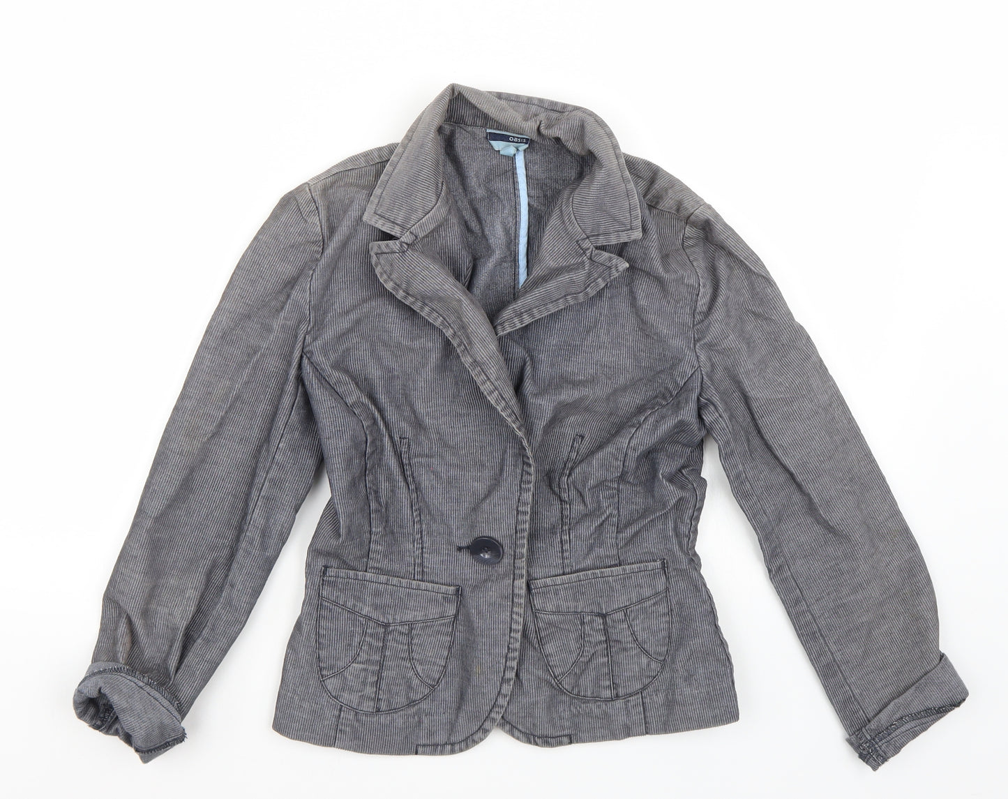 Oasis Womens Blue   Jacket Coat Size 8