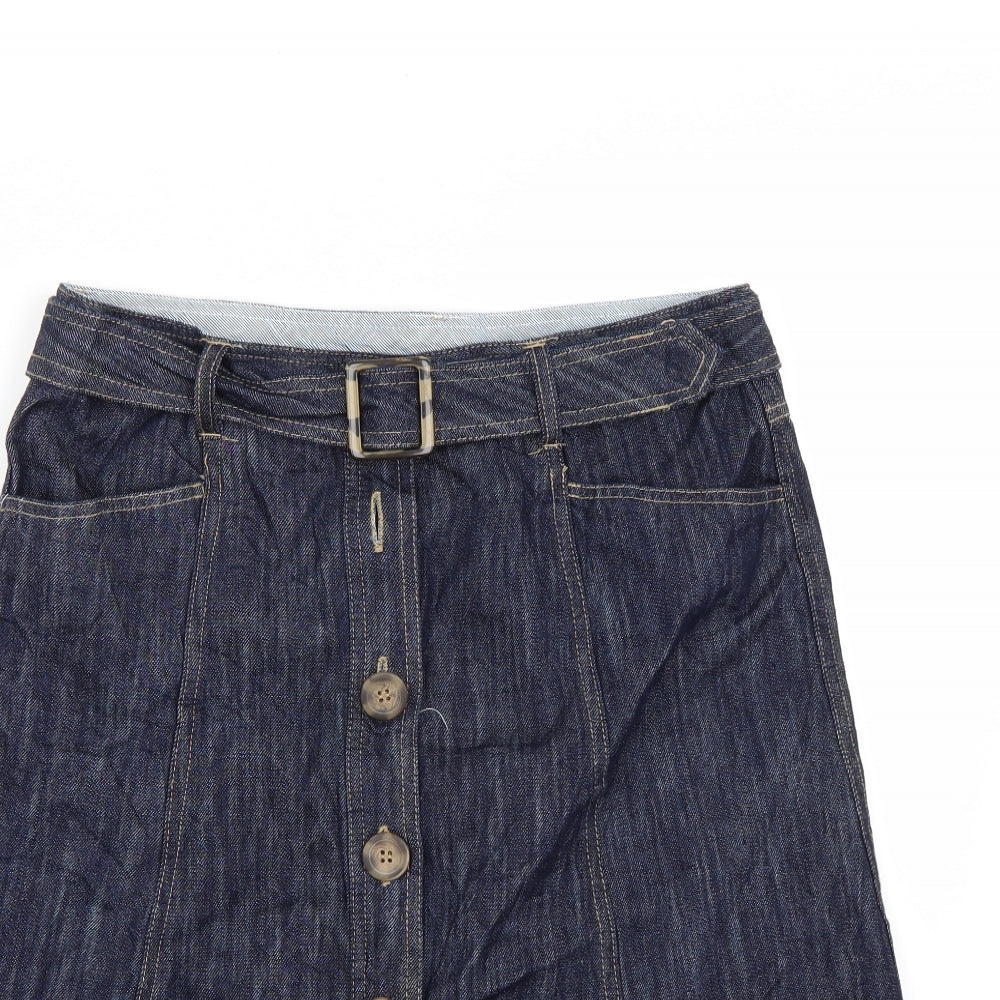 Papaya Womens Blue   A-Line Skirt Size 14