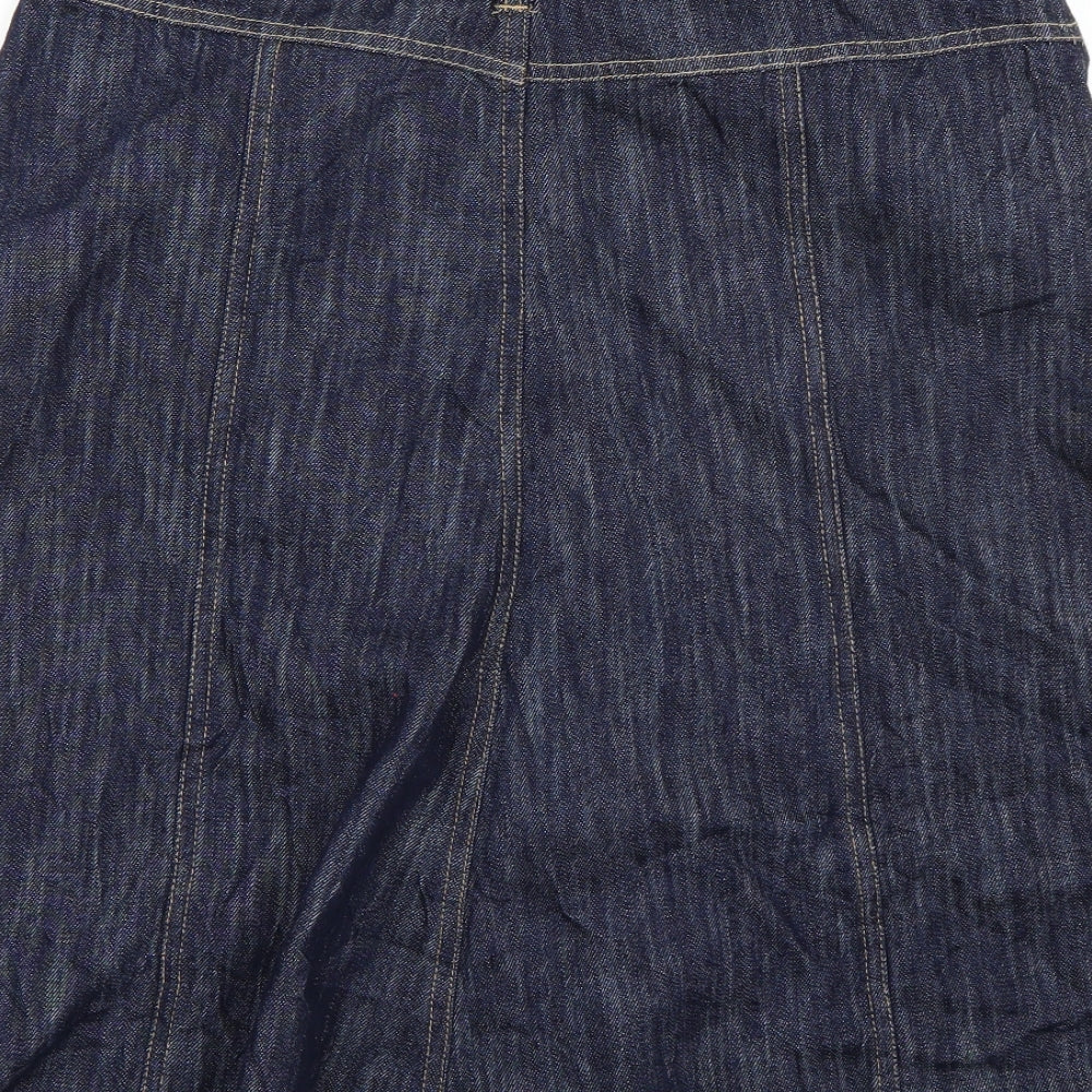 Papaya Womens Blue   A-Line Skirt Size 14