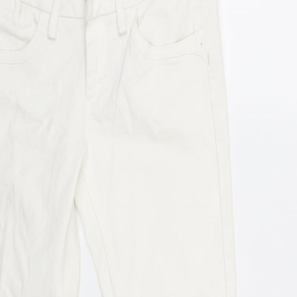 Eva Womens White   Flared Jeans Size 10 L31 in