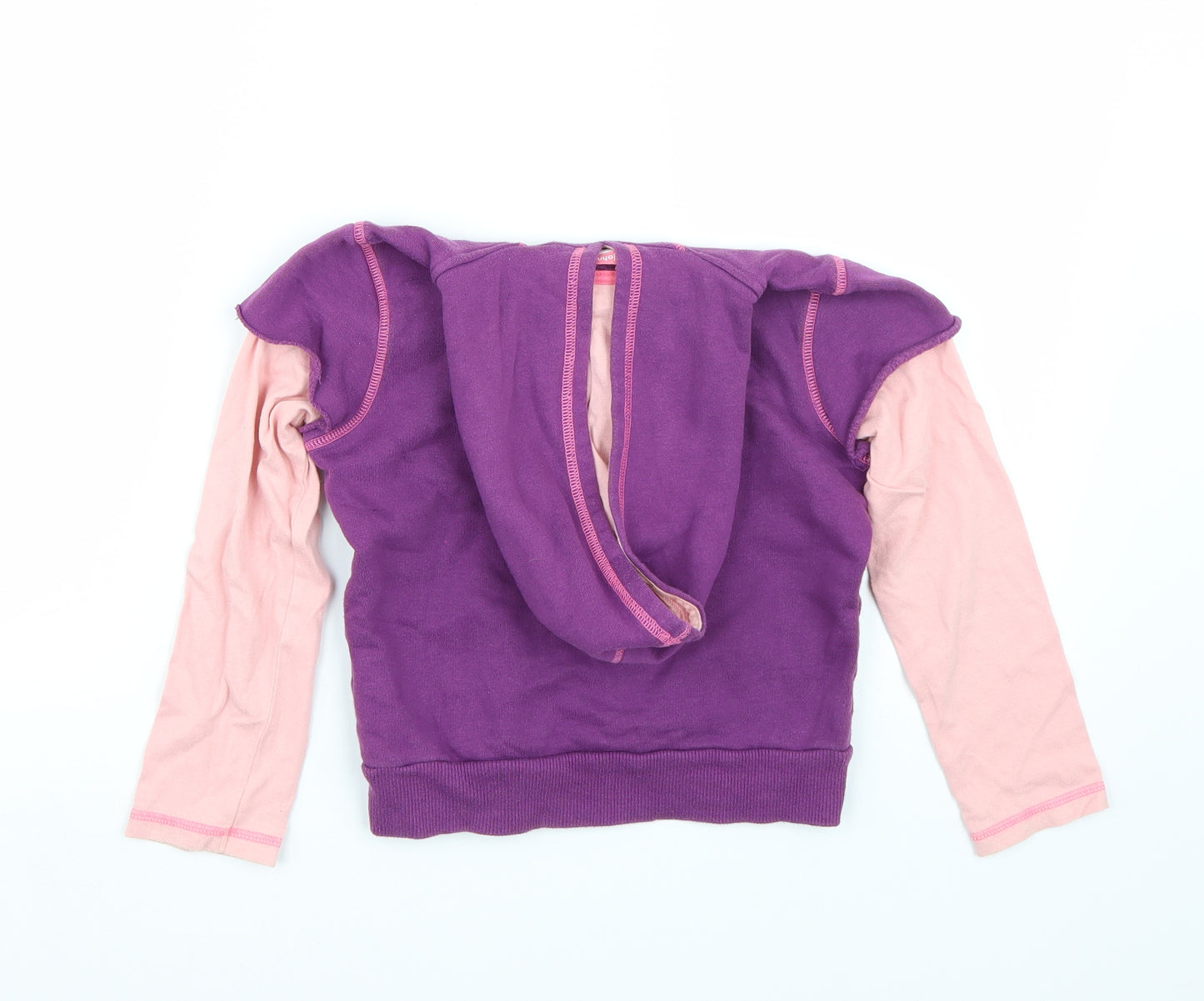 John Lewis Girls Purple   Pullover Hoodie Size 6-7 Years