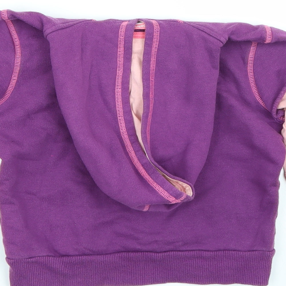 John Lewis Girls Purple   Pullover Hoodie Size 6-7 Years