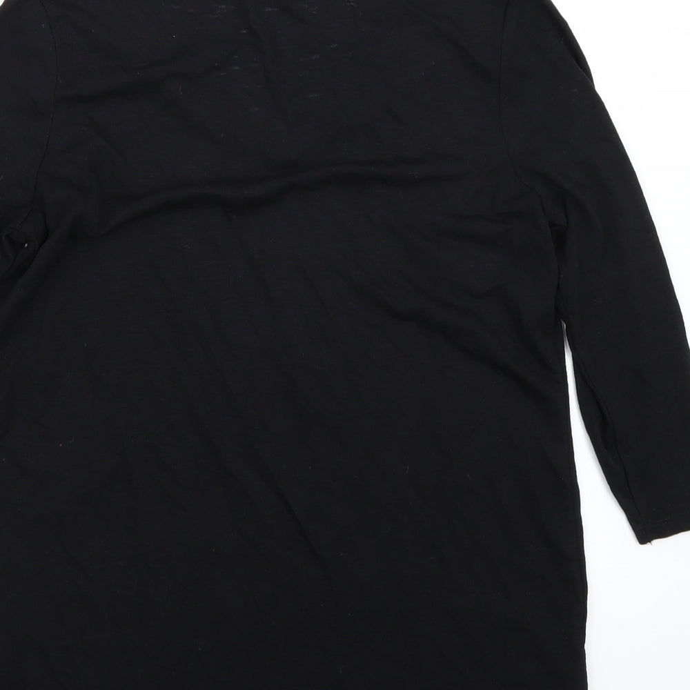 Papaya Womens Black   Basic T-Shirt Size 10