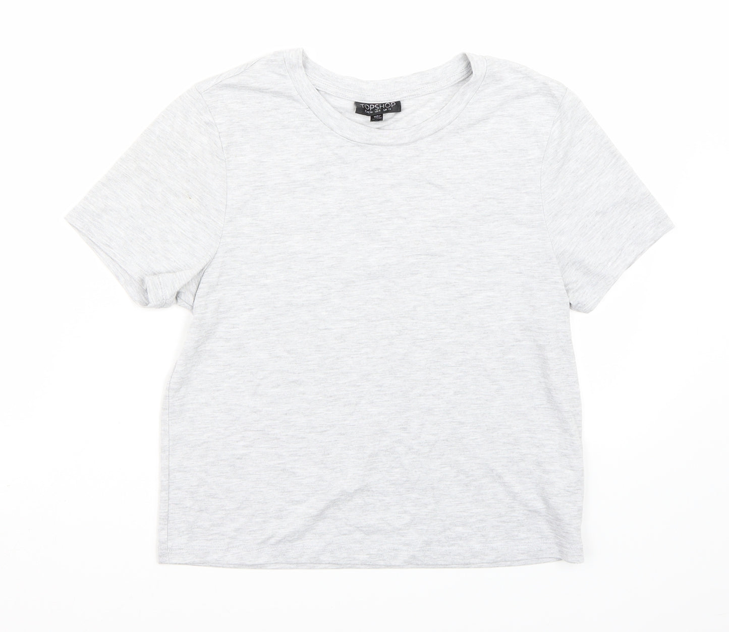 Topshop Womens Grey   Basic T-Shirt Size 10