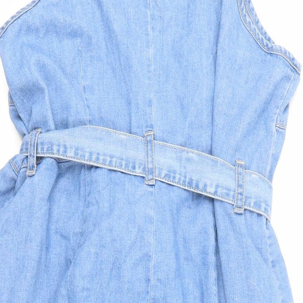 TU Womens Blue  Denim Skater Dress  Size 20
