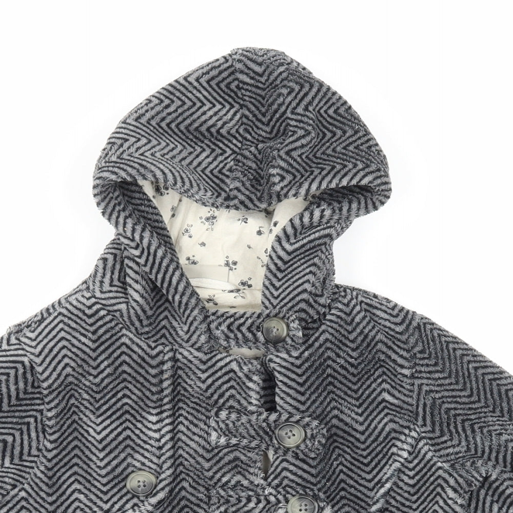 NEXT Baby Grey Argyle/Diamond Fleece Jacket Coat Size 18-24 Months