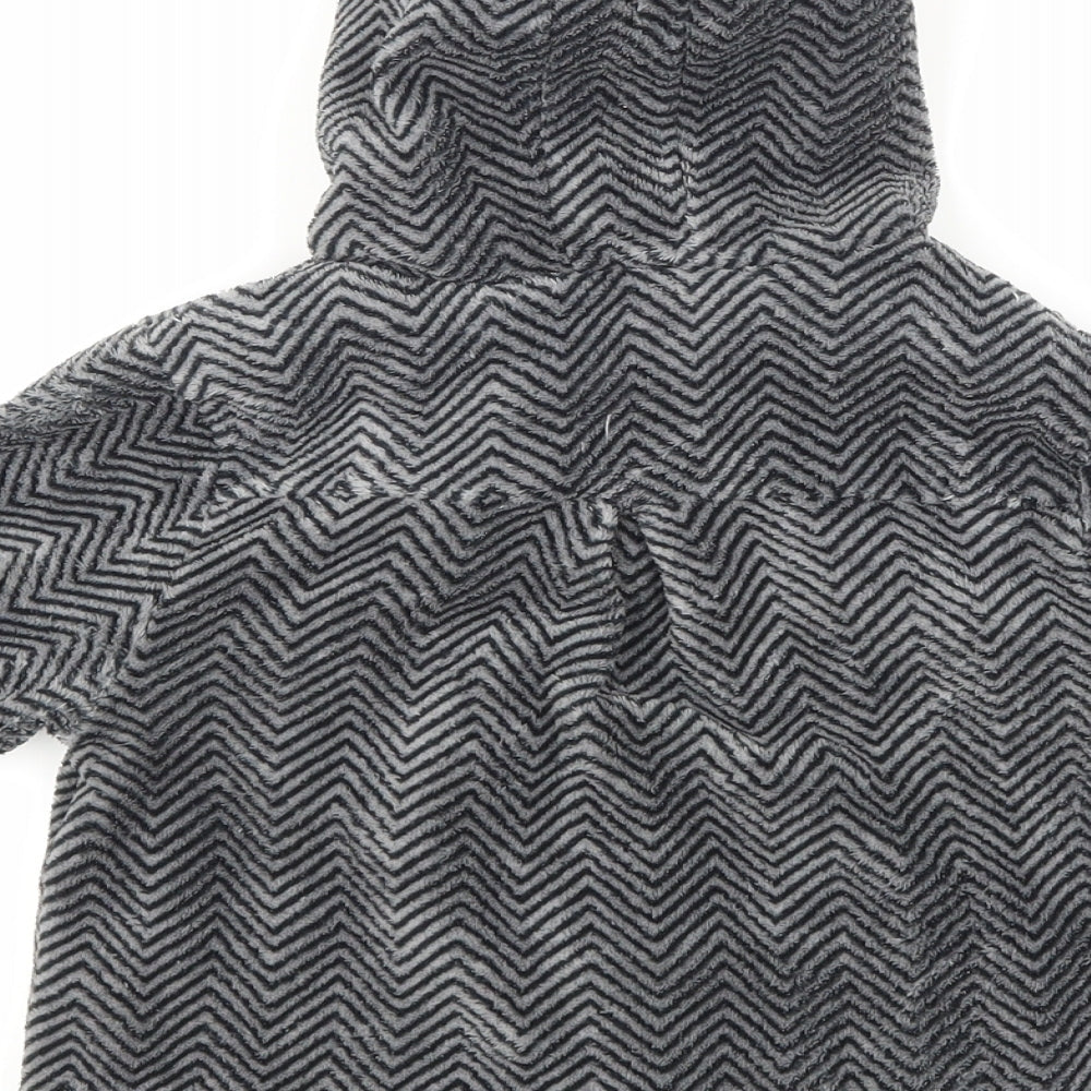 NEXT Baby Grey Argyle/Diamond Fleece Jacket Coat Size 18-24 Months
