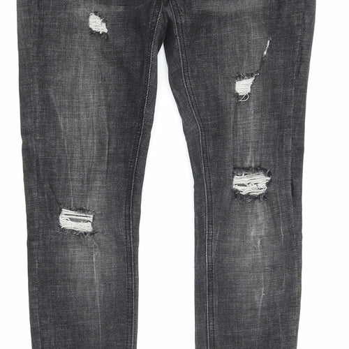 Sixth June Womens Black  Denim Skinny Jeans Size 10