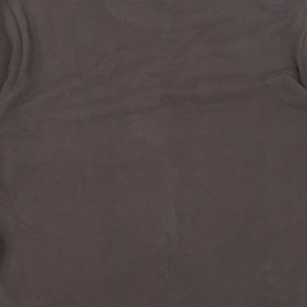 guinse Mens Brown Houndstooth   T-Shirt Size XL