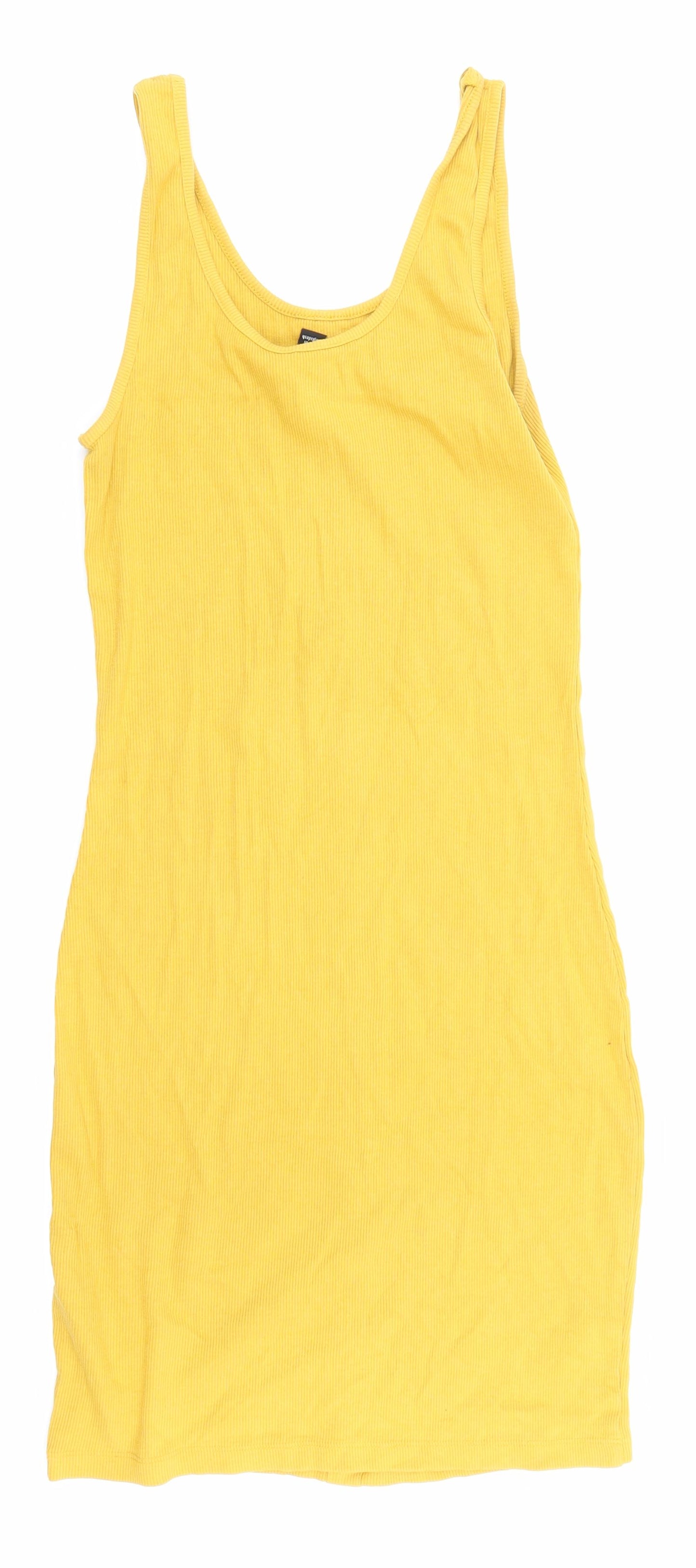 NewLook Womens Yellow   Pencil Dress  Size 10