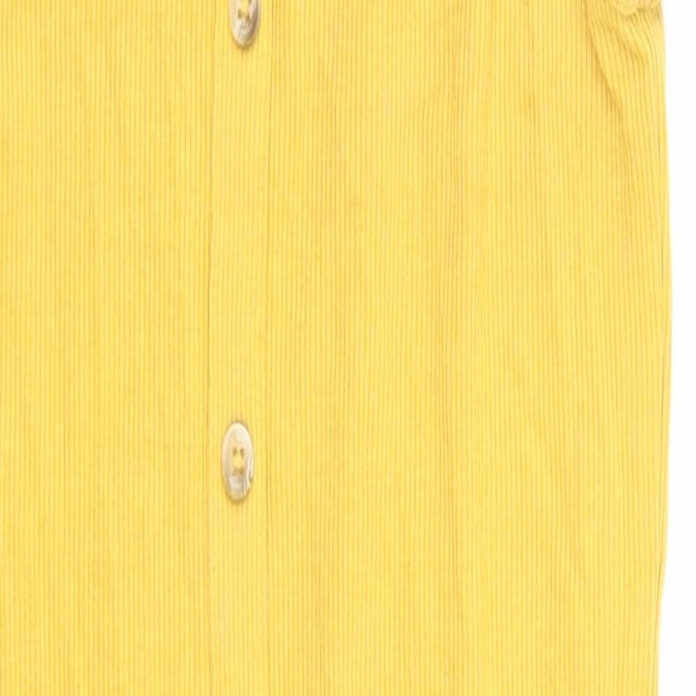 NewLook Womens Yellow   Pencil Dress  Size 10