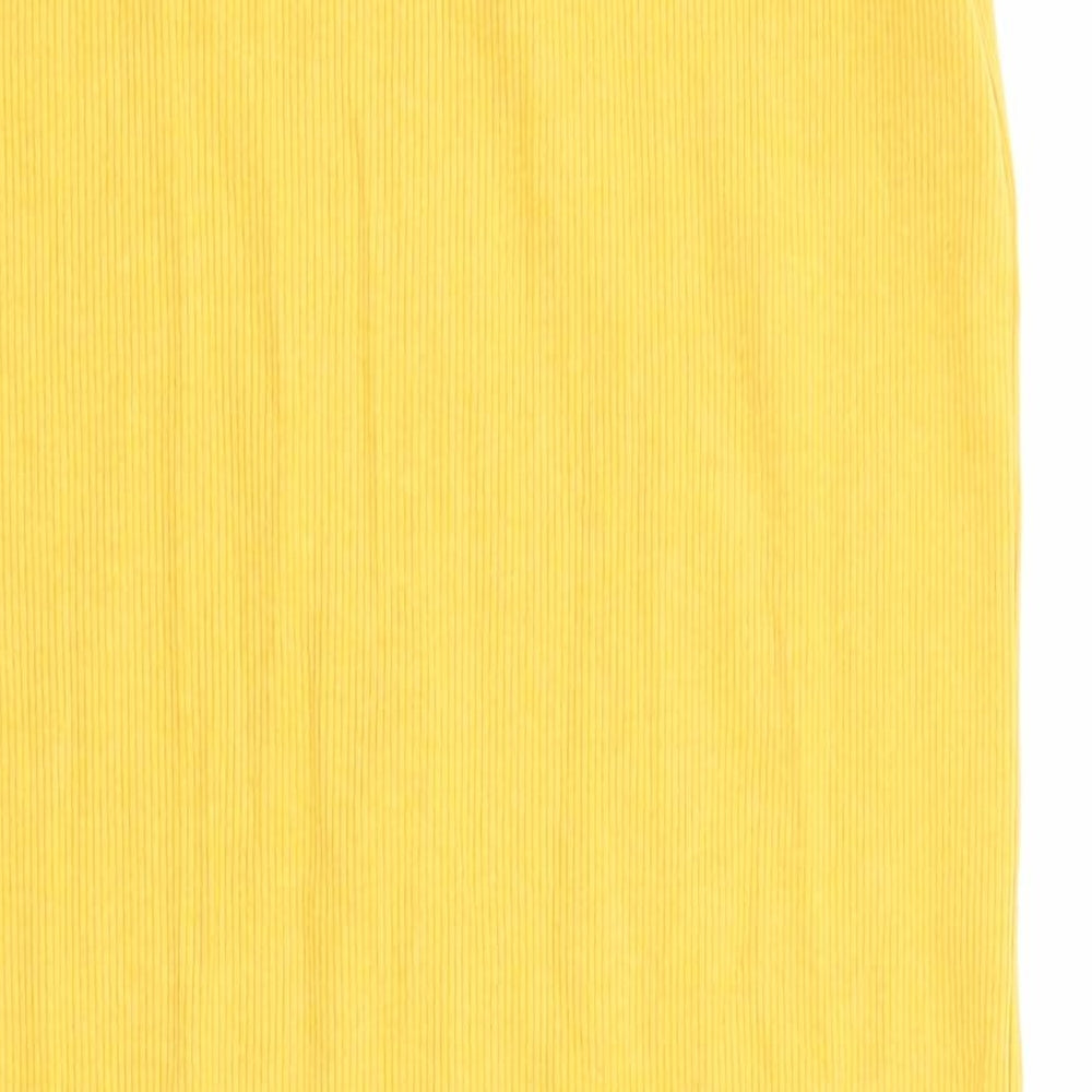 NewLook Womens Yellow   Pencil Dress  Size 10