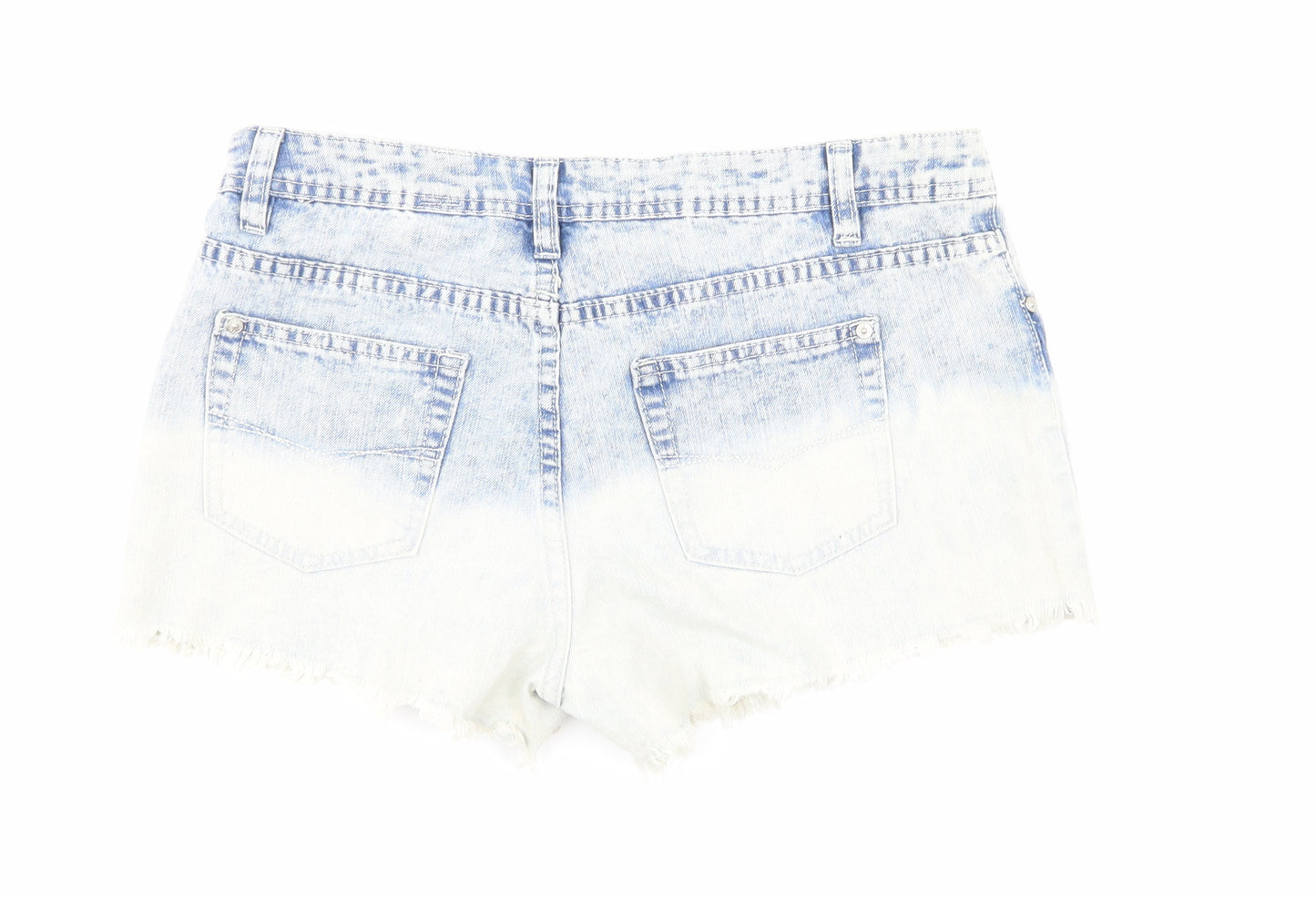 Yesyes Womens Blue  Denim Hot Pants Shorts Size 12