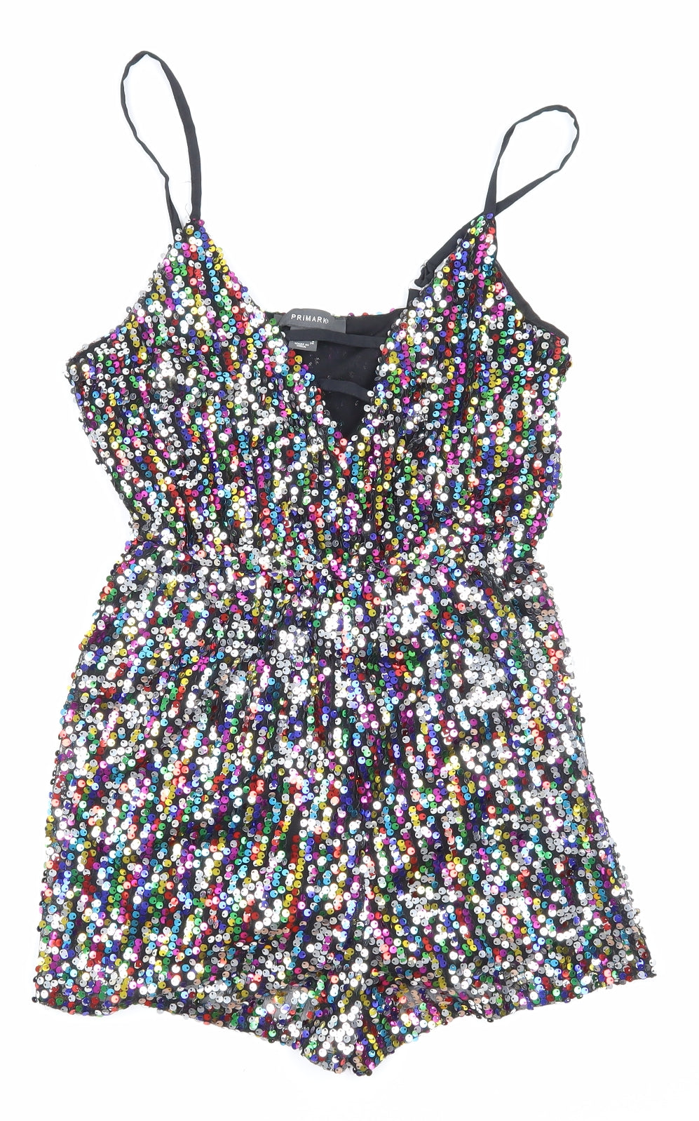 Primark Womens Black   Playsuit One-Piece Size XS  - Sparkly