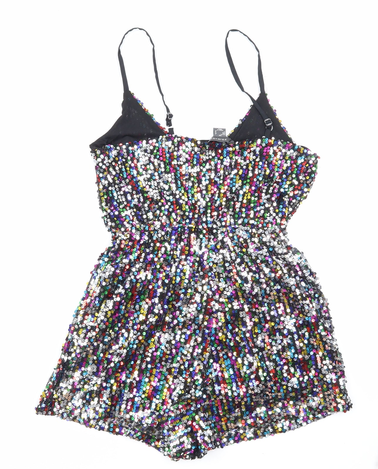 Primark Womens Black   Playsuit One-Piece Size XS  - Sparkly