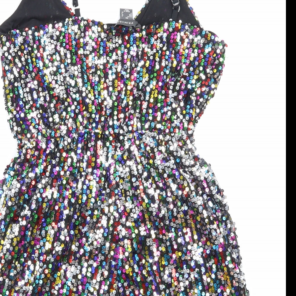 Primark Womens Black   Playsuit One-Piece Size XS  - Sparkly