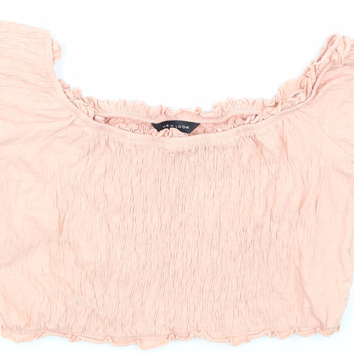 NewLook Womens Pink   Cropped T-Shirt Size 16