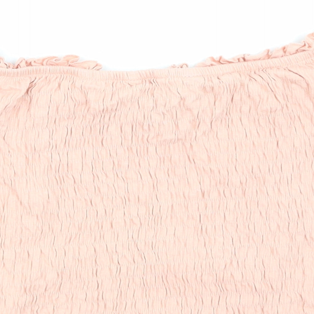 NewLook Womens Pink   Cropped T-Shirt Size 16